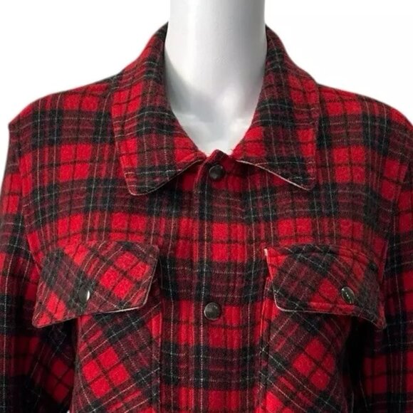 $780 Pierre-Louis Mascia Pancake Plaid Check Shirt Size XS 100% Wool - Picture 4 of 11